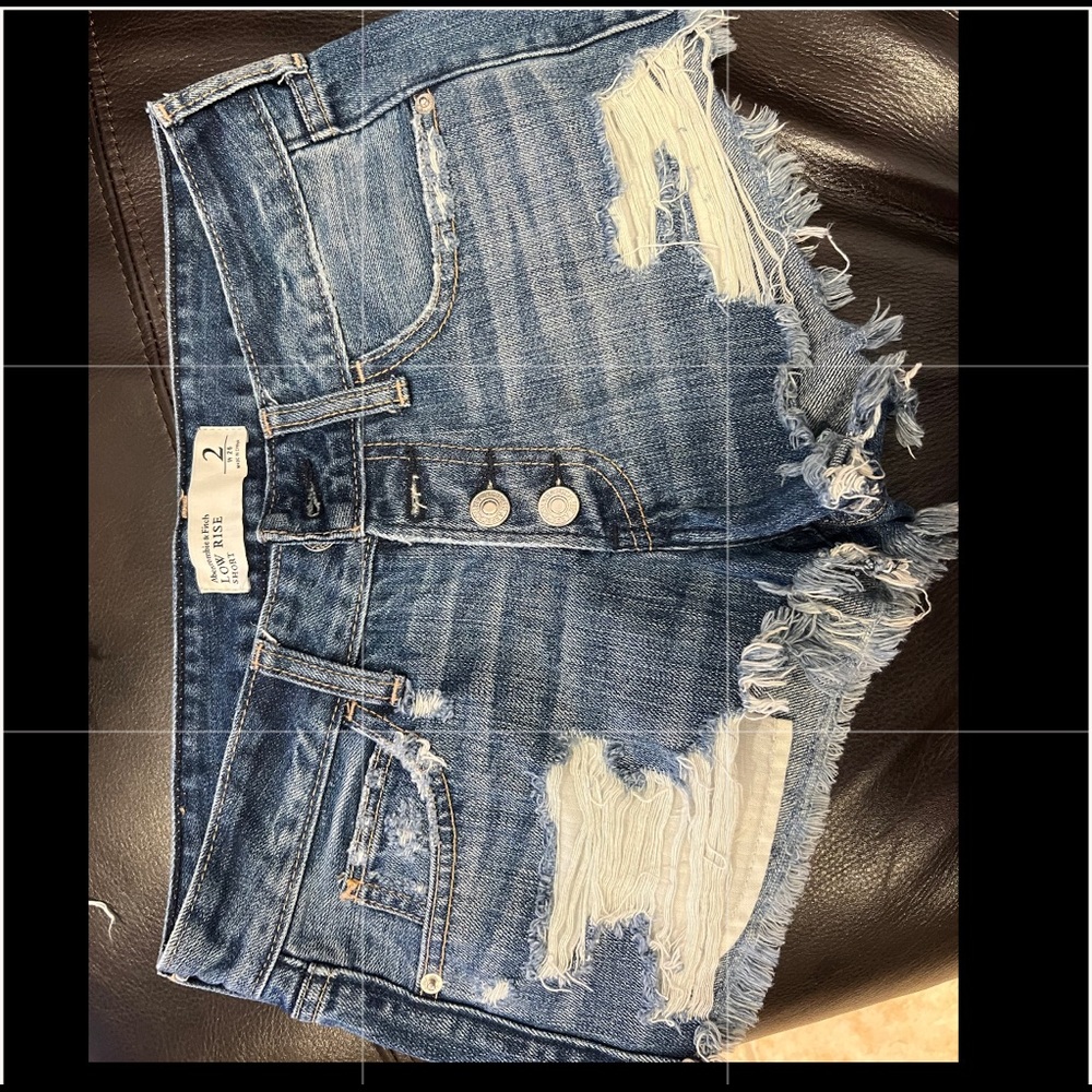 Denim low rise short